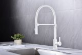 Смеситель для кухни Paulmark HALT, белый матовый, Ha214021-WH