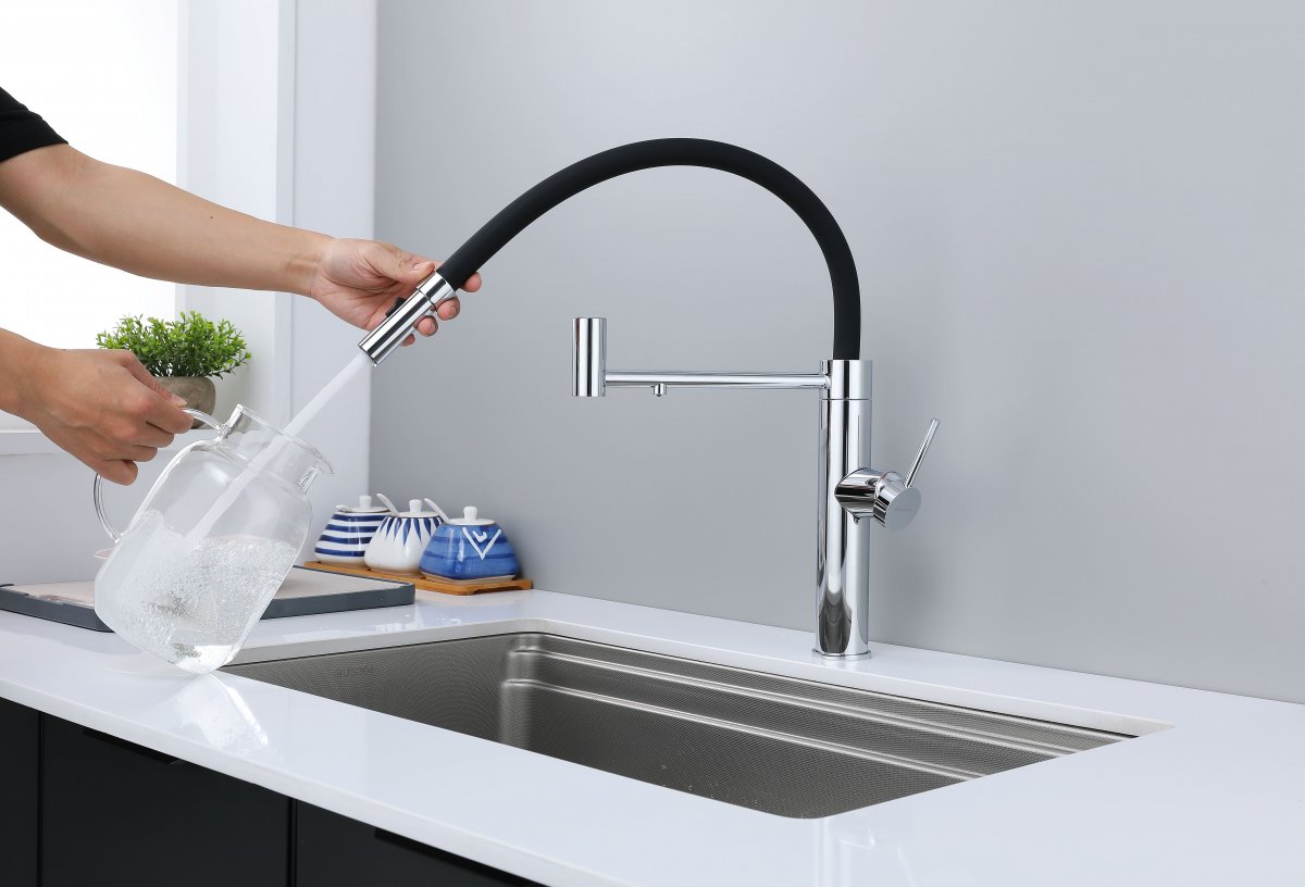 Смеситель для кухни Paulmark GANYMEDE, хром, Ga213199-CR