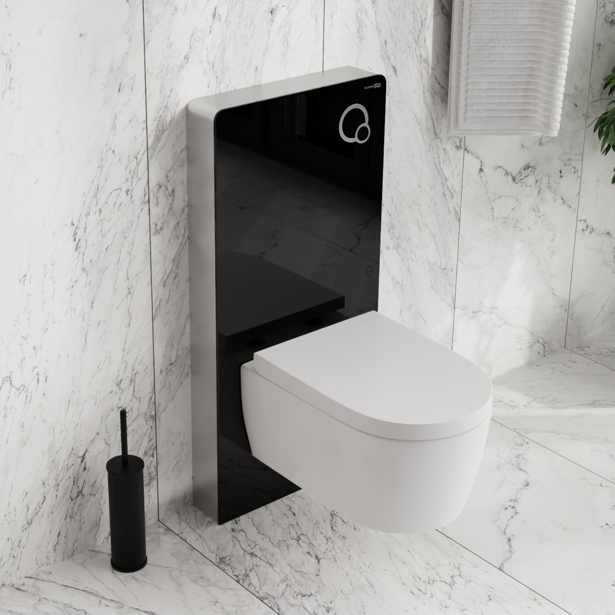 Пристенный модуль системы инсталляции для унитазов WasserKraft 86TLT.040.PE.BL
