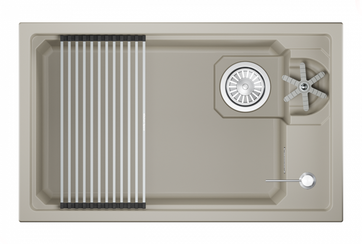 Мойка для кухни Granula Kitchen Space Rinzer 7309RU креман, 73х45 см, прямоугольная