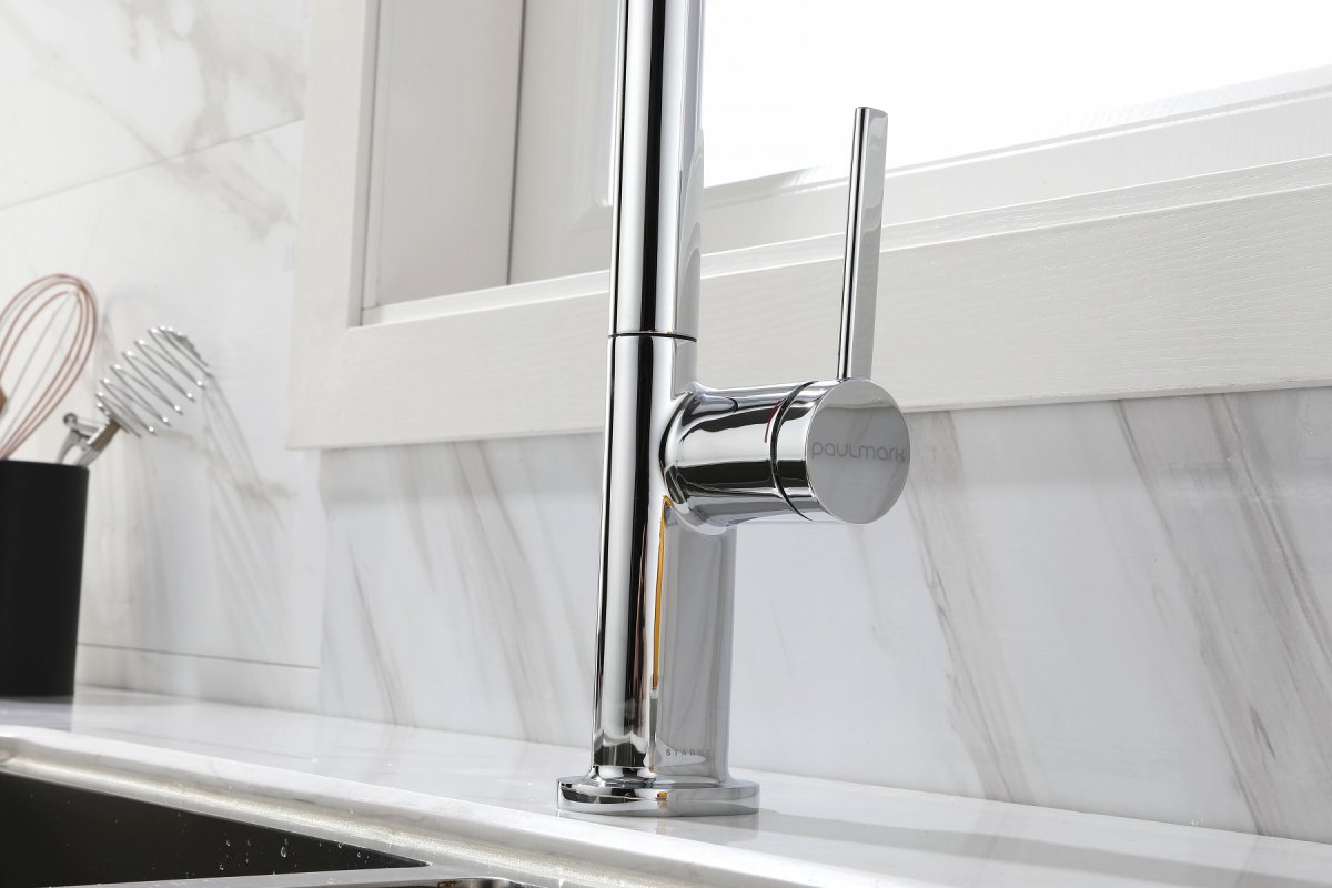 Смеситель для кухни Paulmark NEO, хром, Ne214419-CR