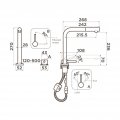 Смеситель Omoikiri Nara 2 Plus-S-LG латунь/светлое золото, арт. 4994487