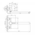 Смеситель для ванны Haiba HB22805-8, белый