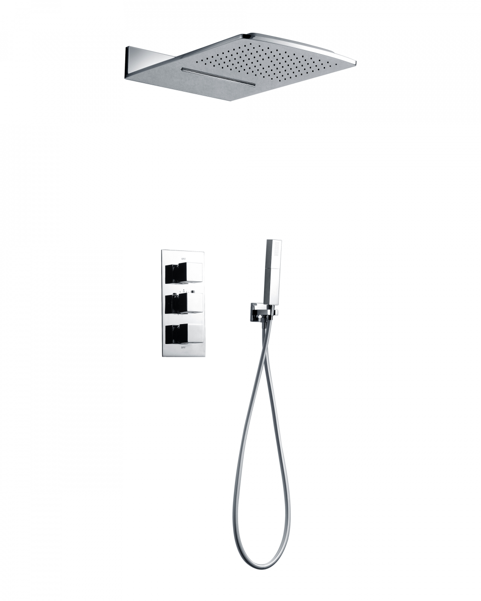 Встраиваемая душевая система с термостатом ALTROBAGNO Каската (Cascata) 040101 Cr