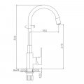Смеситель для кухни Haiba HB70112-7, черный