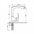Смеситель для кухни Ulgran U-005-307, терракот