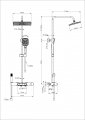 Душевая система с термостатом WONZON & WOGHAND MUSE Legato, Брашированное золото (WW-B4129-BG)