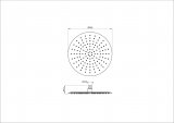 Верхний душ WONZON & WOGHAND, Брашированное золото (WW-88DP04-BG)