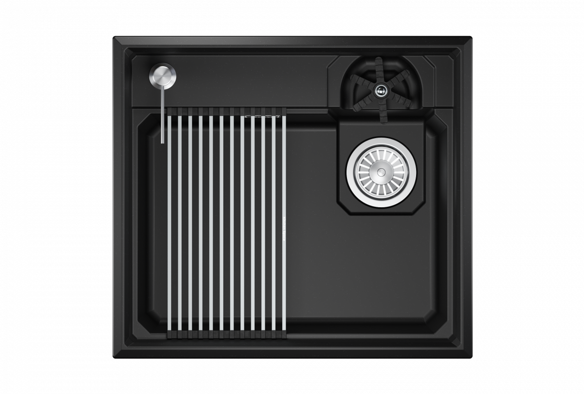 Мойка для кухни Granula Kitchen Space Rinzer 5807R шварц, 58х52 см, прямоугольная