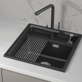 Мойка для кухни Granula Kitchen Space 5002i шварц, 50х51 см, квадратная