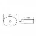 Раковина чаша D&K Matrix DT1390316, белый