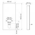 Пристенный модуль системы инсталляции для биде WasserKraft 86BDT.050.WH