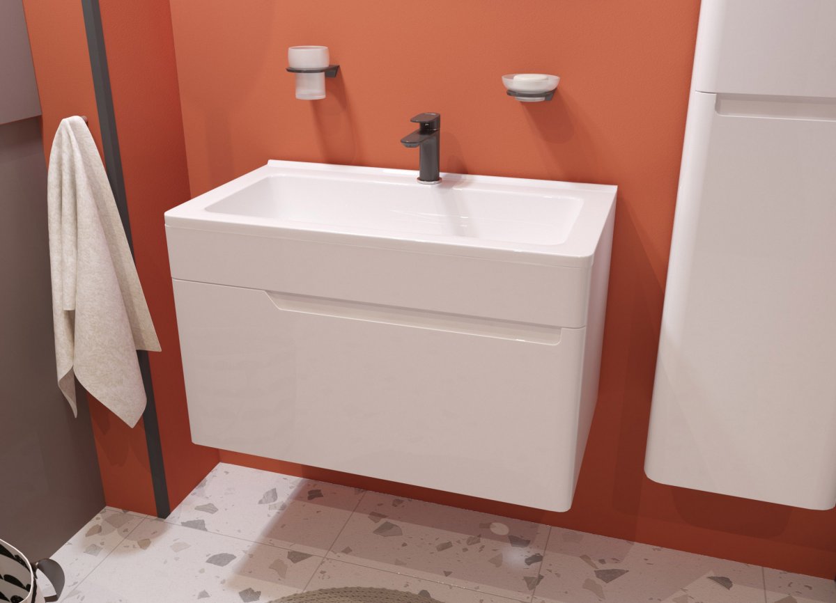 Комплект мебели ESTET Kare Luxe 900х450 подвесной 1 ящик (ШхГхВ) 898х446х477