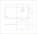 Кухонная мойка OULIN OL-FTR102R мойка универсального монтажа