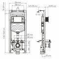 Система инсталляции для унитазов WasserKraft 15TLT.010.ME.WH01