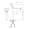 Смеситель для раковины D&K Venice DA1032056, белый
