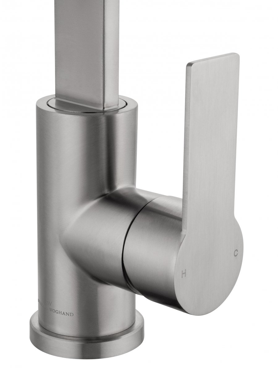 Смеситель для кухни WONZON & WOGHAND,  Брашированный никель (WW-AE4550-BS)