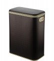 Корзина для белья Geralis PCG-B PUNTO шоколад, кант золото, стандартная