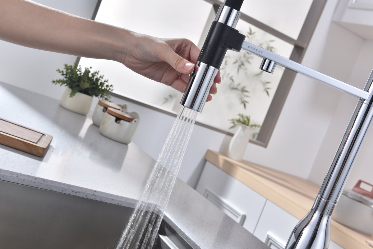 Смеситель для кухни Paulmark MAGNETO ONE, хром, Ma213188-CR