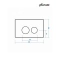 Клавиша смыва Maretti Elena AC12EA-015, хром