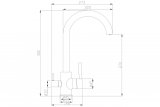 Смеситель Steel Hammer SH 713 BLACK BR для кухонной мойки