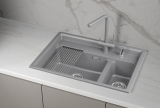Мойка для кухни Granula Kitchen Space 7302i алюминиум, 73х51 см, прямоугольная