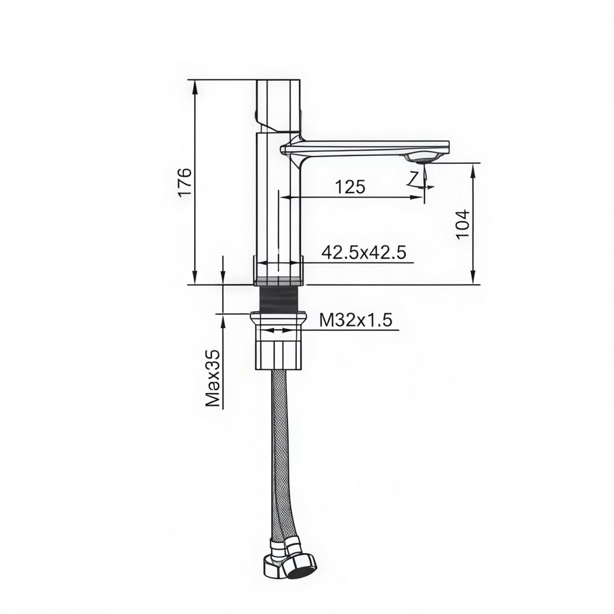 Смеситель для раковины Maretti Lorenza LR32RF842, хром