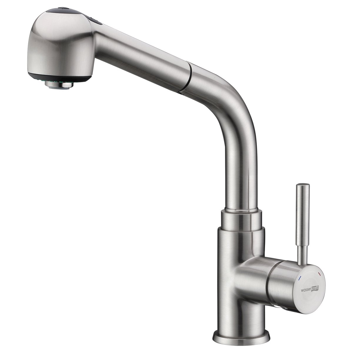 Смеситель для кухни WasserKraft с выдвижной лейкой Wern 4266