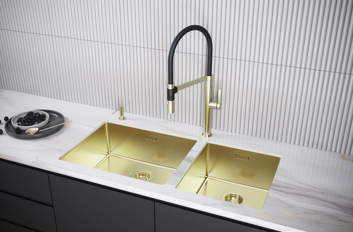 Смеситель для кухни Paulmark LEADER, золото, Le214101-G