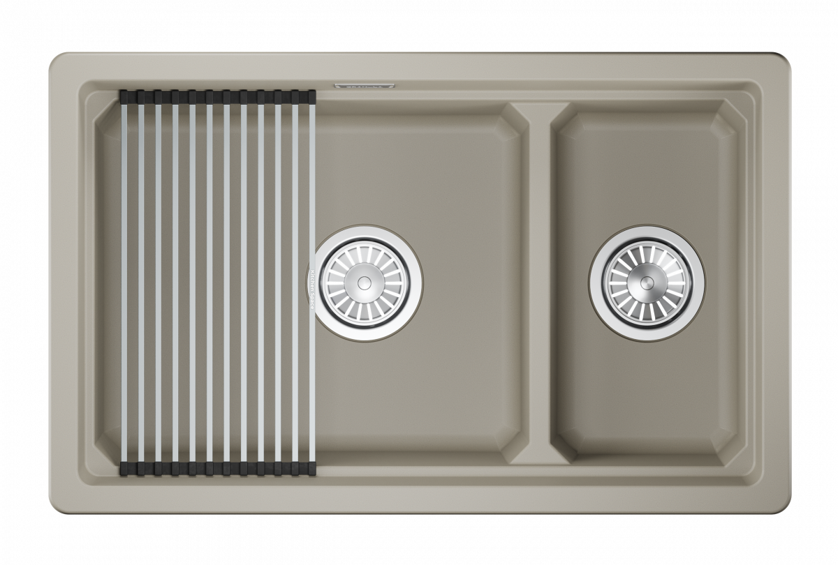 Мойка для кухни Granula Kitchen Space 7304iU креман, 73х45 см, прямоугольная