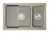 Мойка для кухни Granula Kitchen Space 7304iU креман, 73х45 см, прямоугольная
