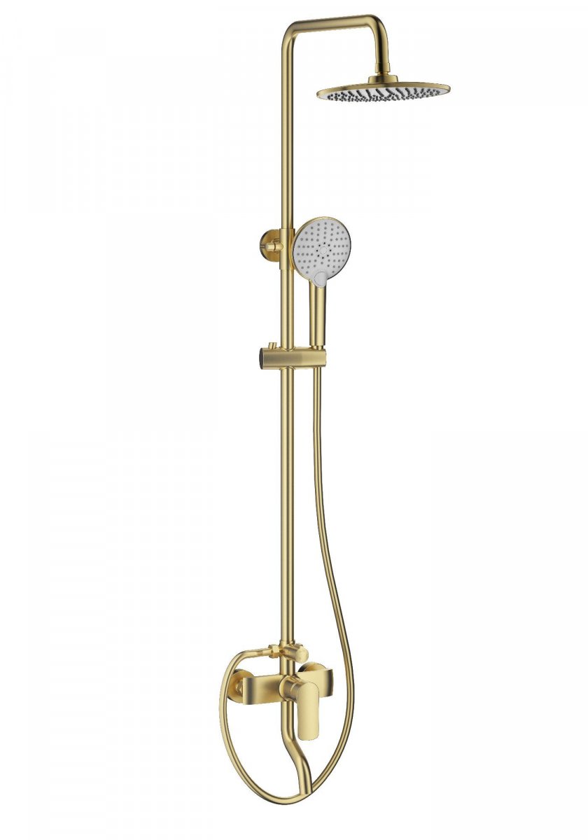 Душевая система WONZON & WOGHAND Line, Брашированное золото (WW-AE3354-BG)
