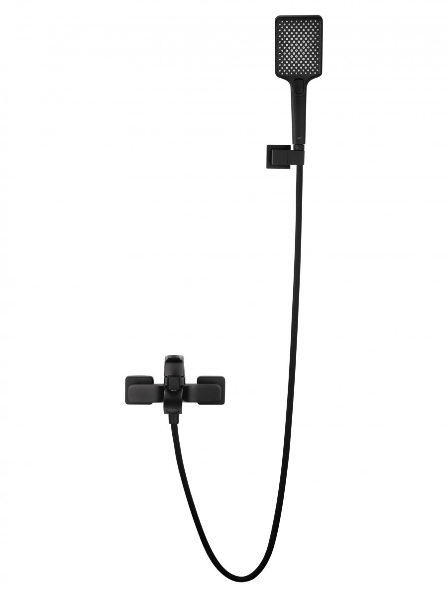 Смеситель для ванны с душем WONZON & WOGHAND FLEX, Черный матовый (WW-88037072-MB)