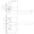 Схематическое изображение Смеситель Rossinka RS27-33 для ванны универсальный