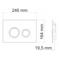 Система инсталляции для унитазов WasserKraft 27TLT.010.ME.WH.MG01