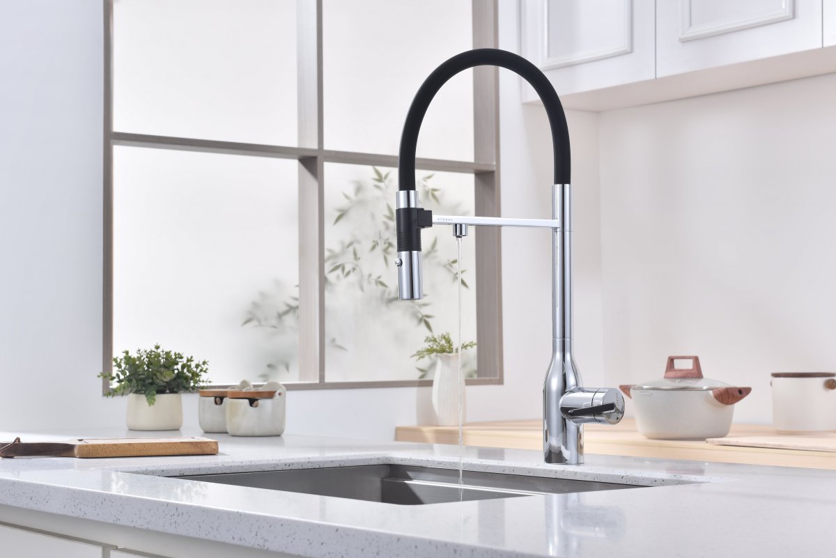 Смеситель для кухни Paulmark MAGNETO ONE, хром, Ma213188-CR