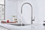 Смеситель для кухни Paulmark SENSO, брашированная сталь, Se215180-BS