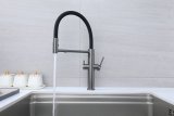 Смеситель для кухни Paulmark NEXUS, вороненая сталь, Ne213999-GM