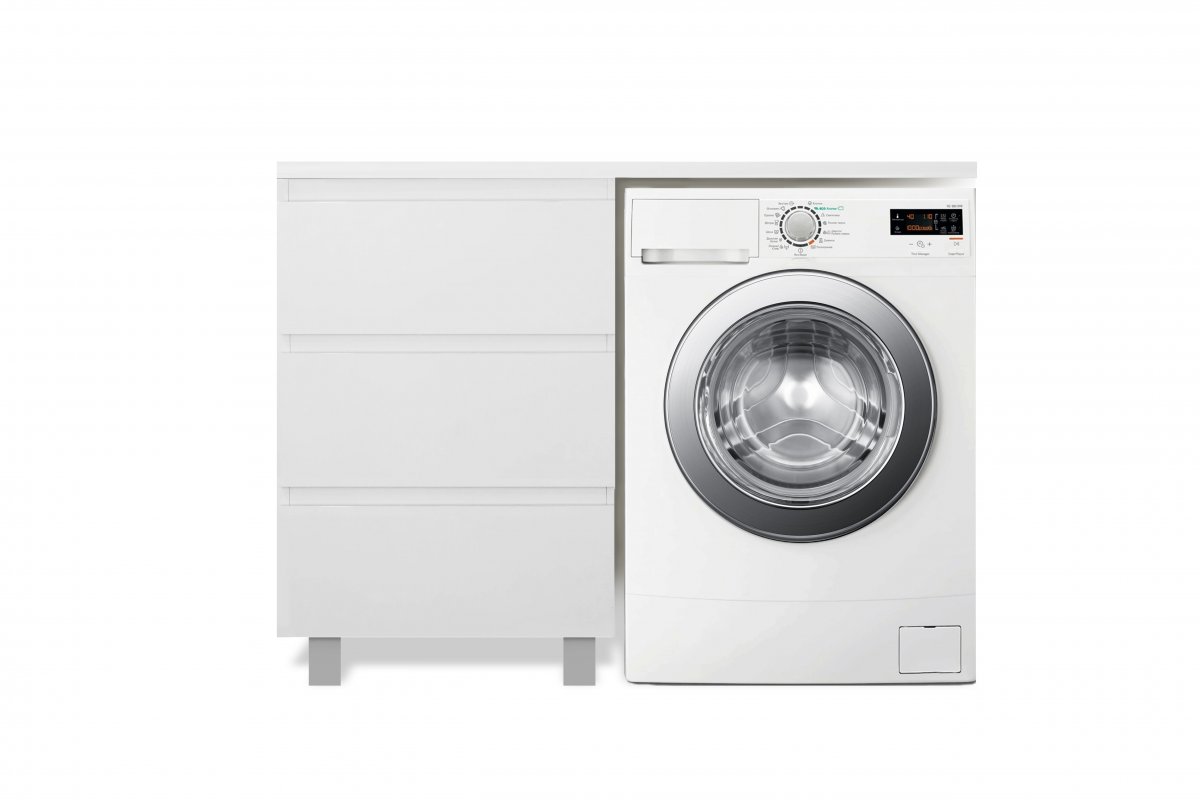 Комплект мебели ESTET Dallas Luxe 1200х482 левосторонний напольный 3 ящика (ШхГхВ) 548х476х860