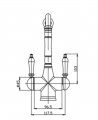 Смеситель Seaman Visconti SSL-7517-Light Gold светлое золото