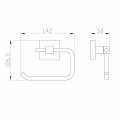 Держатель для туалетной бумаги без крышки WONZON & WOGHAND POLO, Темное золото (WW-8916-DG)