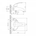 Смеситель для ванны Haiba HB3221, хром
