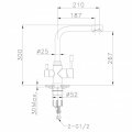 Смеситель Lemark Expert LM5061G для кухни с подключением к фильтру с питьевой водой