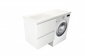 Комплект мебели ESTET Dallas Luxe 1200х482 левосторонний подвесной 2 ящика (ШхГхВ) 548х476х607