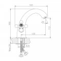 Смеситель для раковины Haiba HB1019-4, бронза