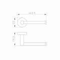 Держатель для туалетной бумаги без крышки WONZON & WOGHAND EASY, Хром (WW-8156)