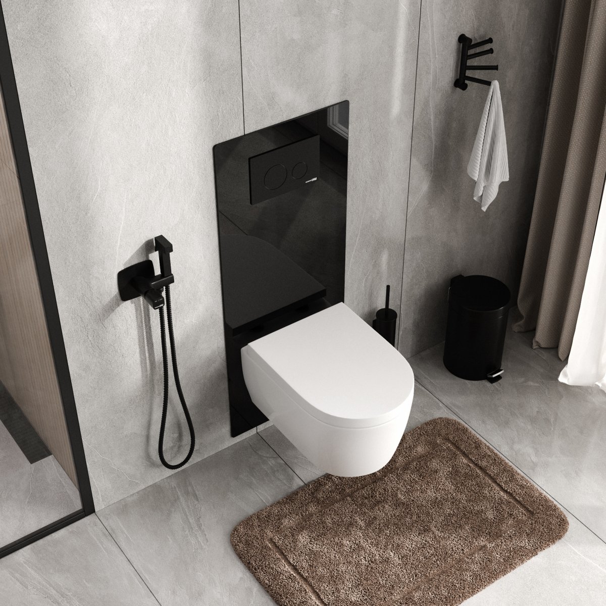 Система инсталляции для унитазов WasserKraft 20TLT.010.ME.BL.MB02
