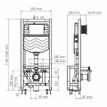 Система инсталляции для унитазов WasserKraft 61TLT.010.ME.WH03