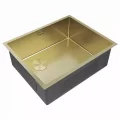 Мойка кухонная Paulmark NEXT-SKEW 54-L UNI, светлое золото, 540х440мм, PM885444-L-LG