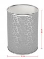 Ведро для мусора 3л открытое Geralis M-FHH-B FLOWER серебро, кант хром